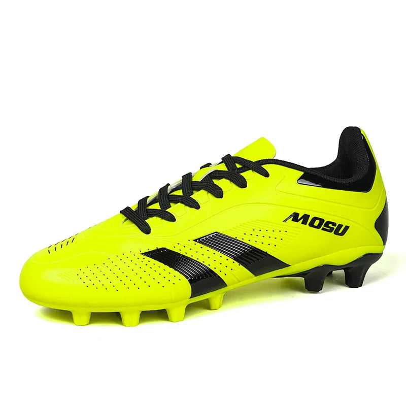 Nuove scarpe da calcio da uomo e donna, scarpe sportive per interni ed esterni con tacchetti lunghi e spezzati per allenamento su tappeto da calcio