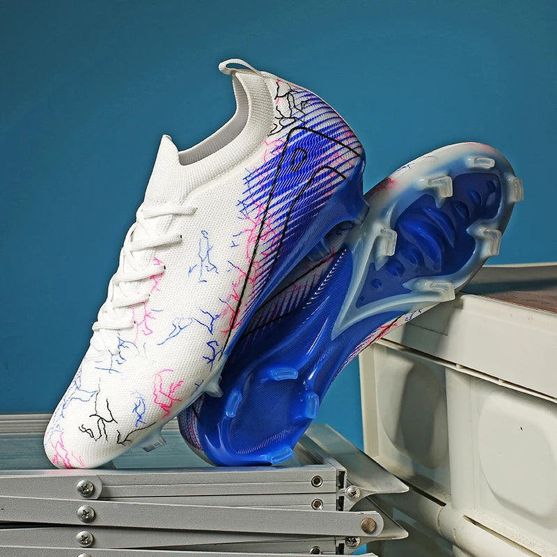 New Men's Football Boots Sneakers FG Soccer Shoes Training Wholesale Top Quality Cleats Non-Slip Drop Shipping Unisex Adult