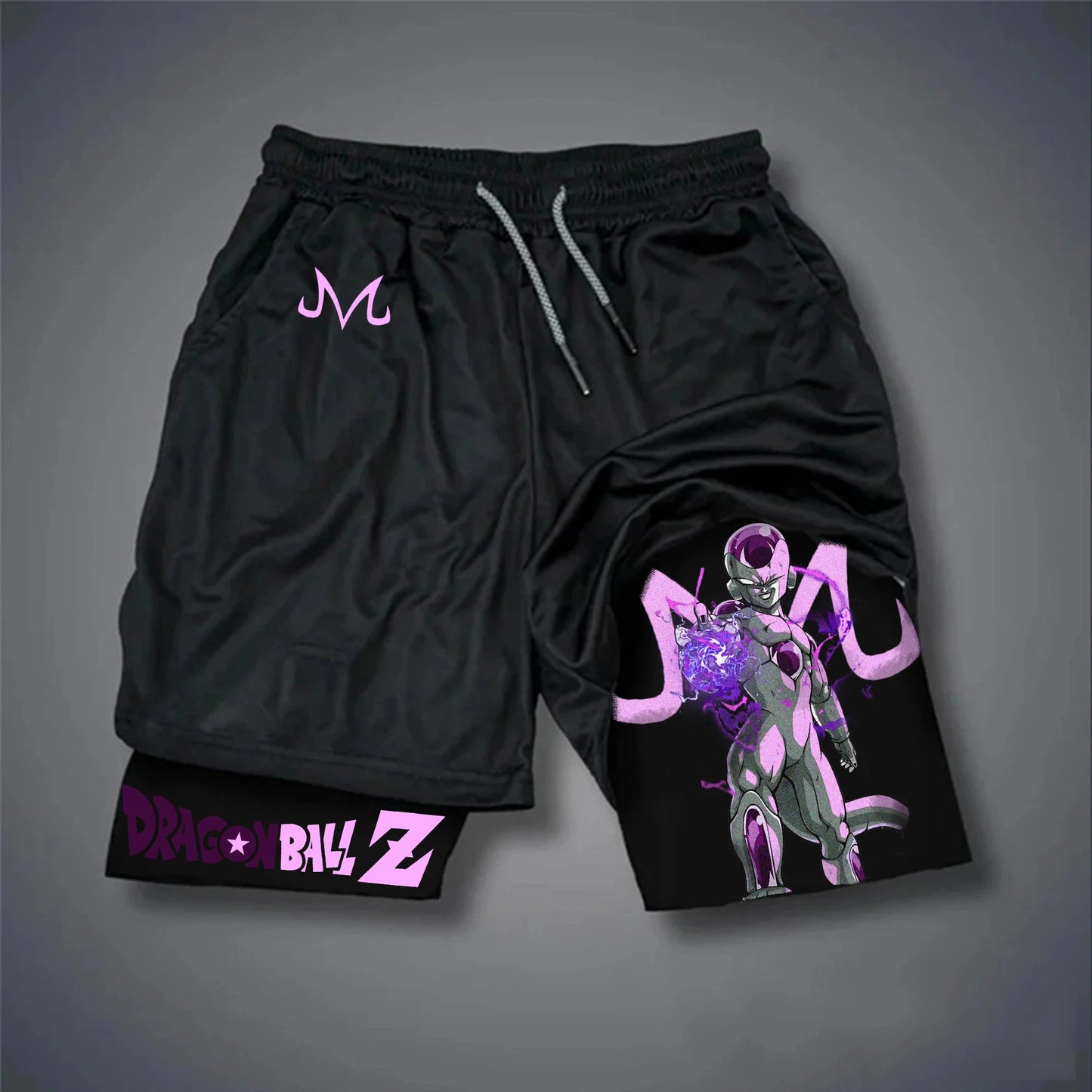 The Latest Dragon Ball GOKU Vegeta Anime Peripheral Double-layer Shorts American Men's Comfortable Sports Five-point Pants