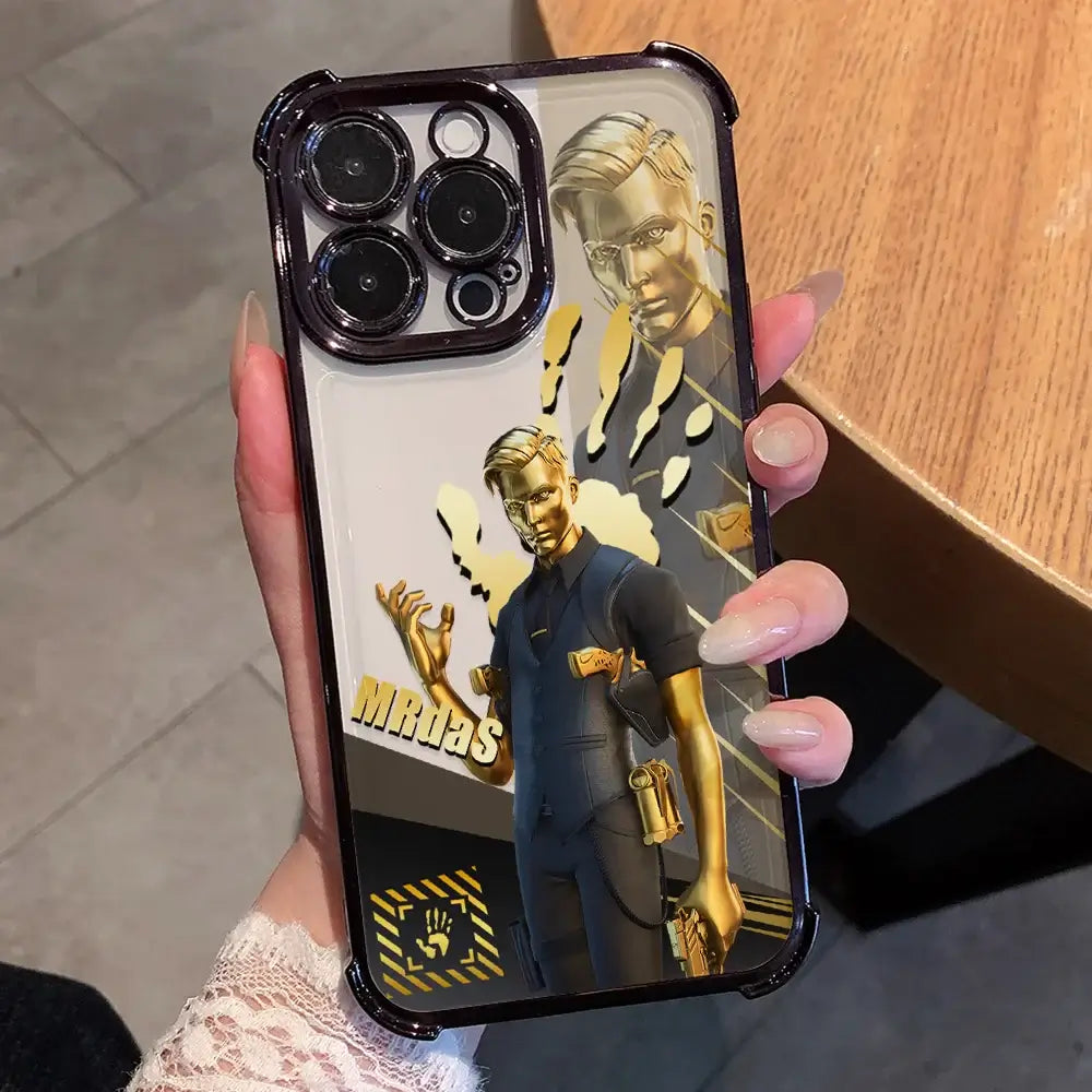 Cartoon-Games F-Fortnite Plating Handyhülle für Xiaomi 15T 15 14 13 Poco M7 F7 F4 F5 X7 X6 X5 Pro Ultra 4G 5G mit Airbag-Stoßschutz