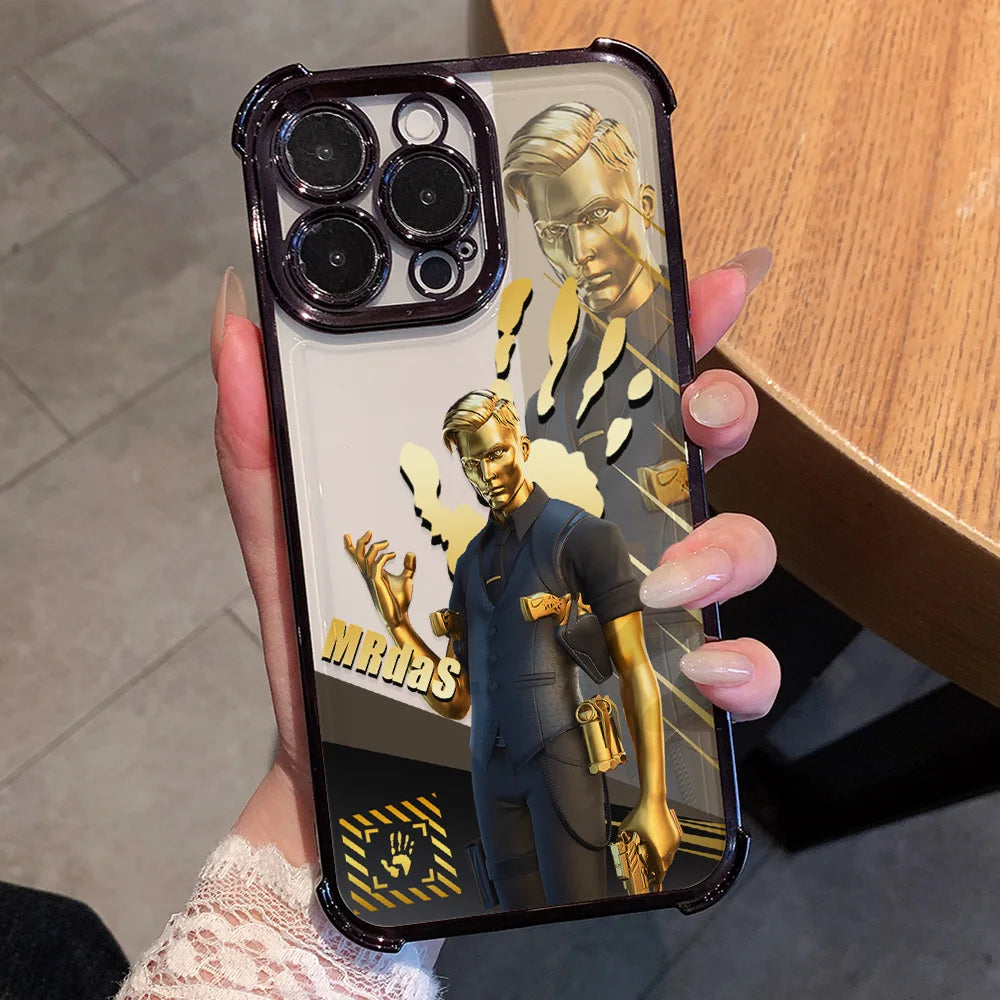 Funda para teléfono Cartoon Games F-Fortnite con revestimiento para Xiaomi 15T 15 14 13 Poco M7 F7 F4 F5 X7 X6 X5 Pro Ultra 4G 5G con airbag anticaídas