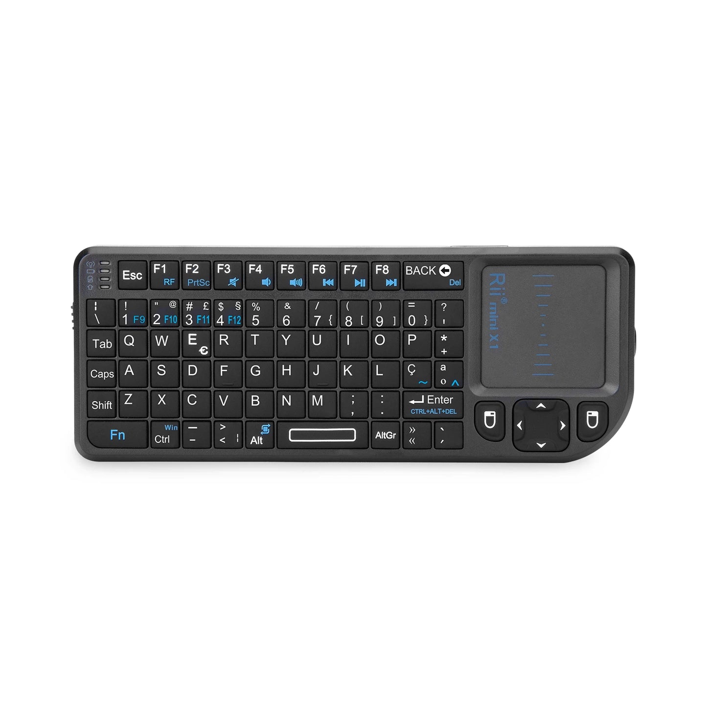 Rii X1 2.4GHz Black Mini Wireless Keyboard US/RU/ES/FR Air Mouse With Touchpad Remote Control For Android TV Box/PC/Laptop