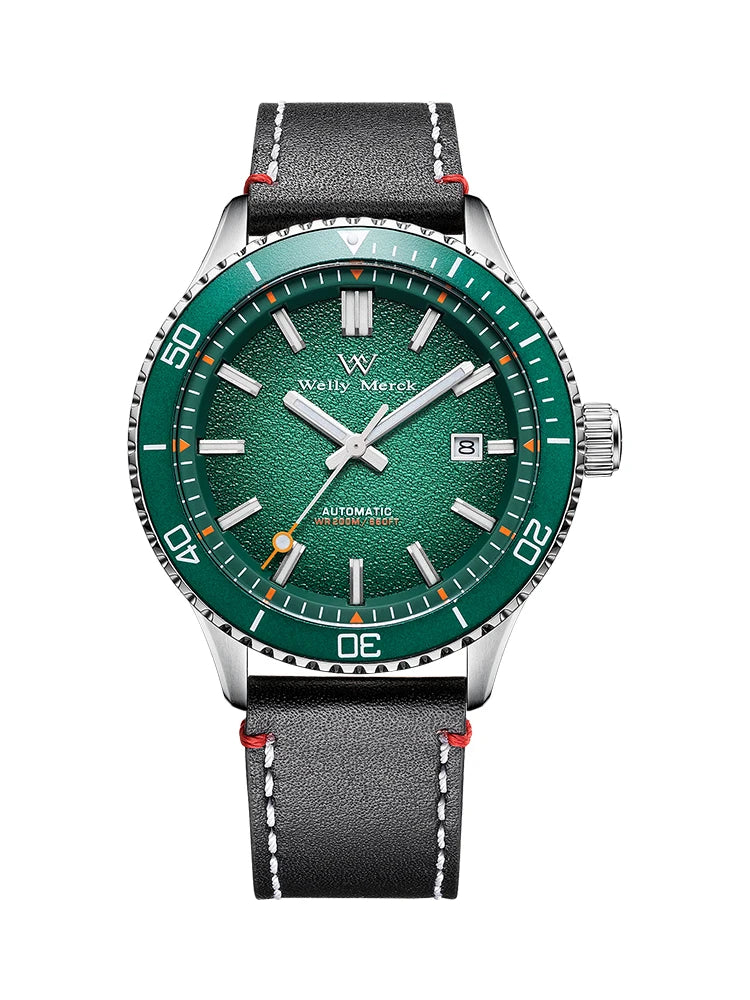 WM Watch Automatic Mechanical Dive Watch Man MIYOTA 8215 Waterproof Stainless Steel Sapphire Welly Merck Diving Watches WM046