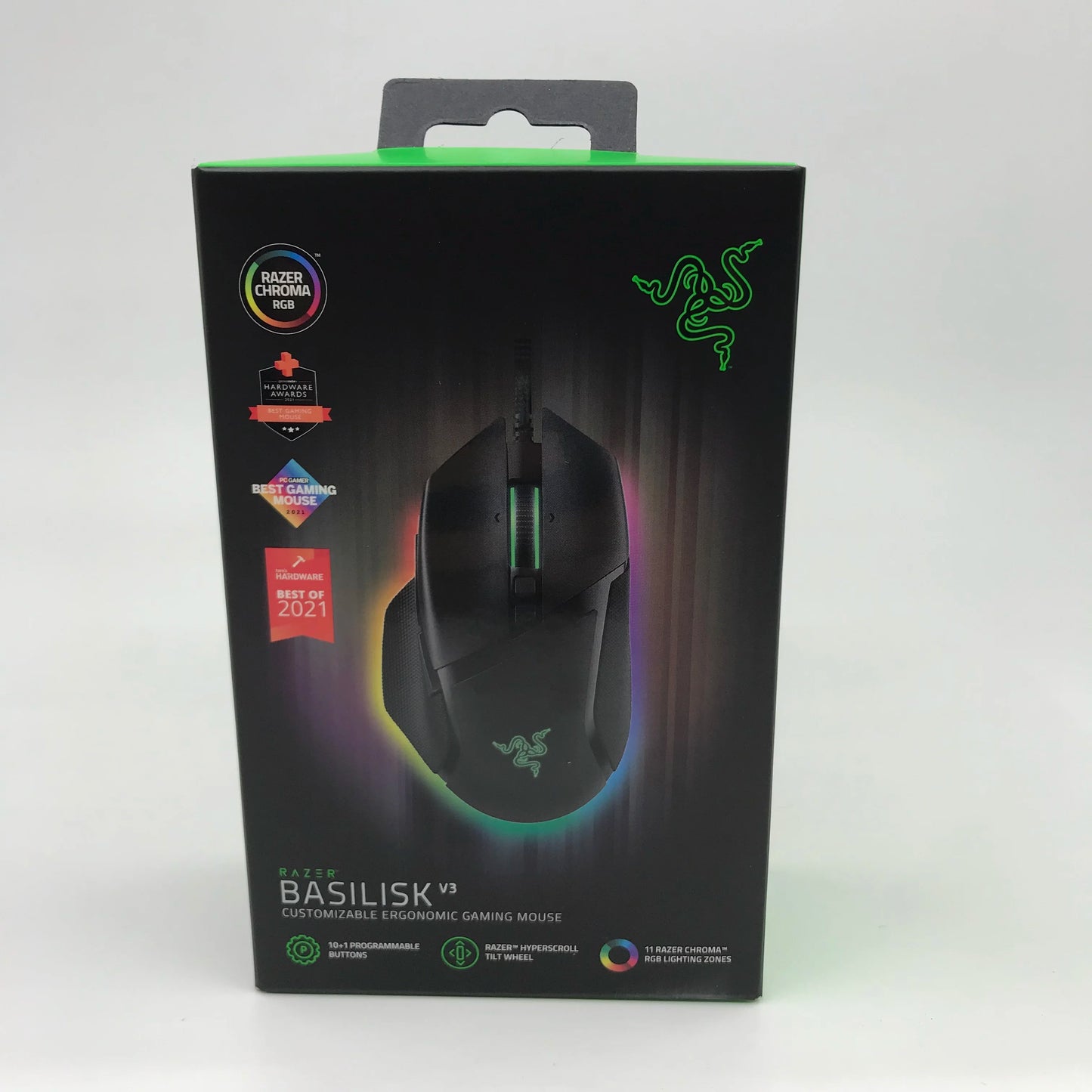 Original Razer Basilisk V3 Wired Gaming Mouse Gamer 26000 DPI Optical Sensor E-sports With RGB Lighting For PC Laptop