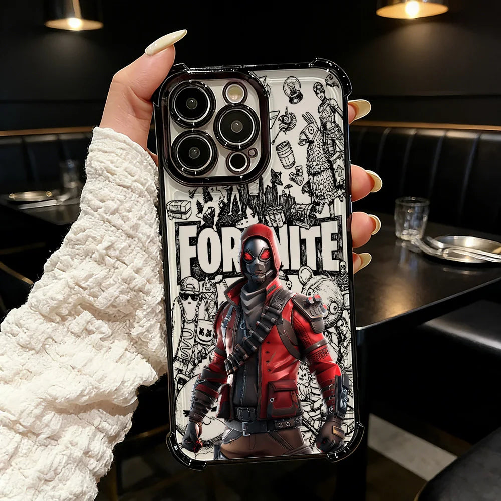 Popular Game FortniteS Plating Phone Case For Samsung A37 A57 A07 A36 A16 A35 A55 A25 A26 A05s A15 A54 A34 A24 A14 A05 A04 4G 5G