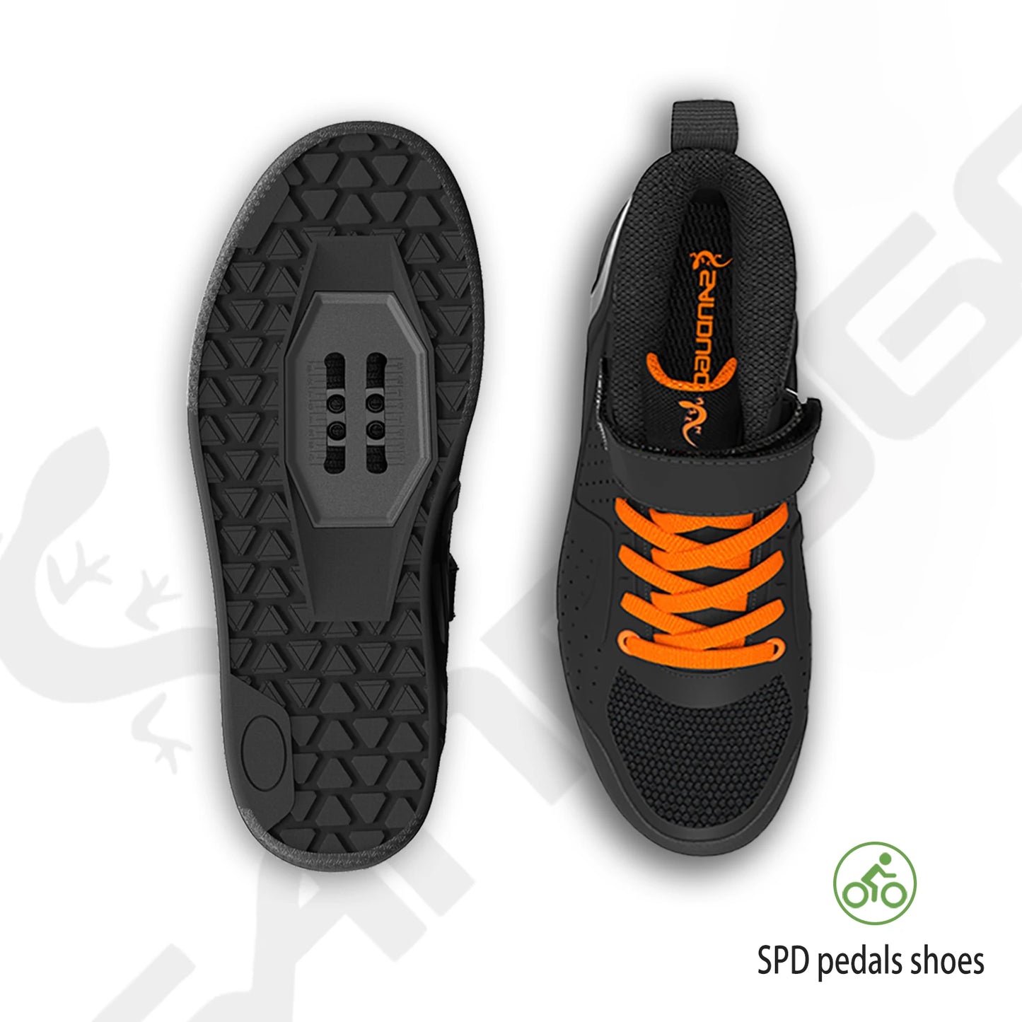Sandugo Cycling Shoes for Men Apply to Mountain Bike Downhill Uphill and Indoor Bicycle Compatible With SPD and FlatPedal