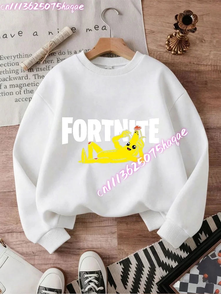Nuove felpe Fortnite per bambini con cappuccio, stampa personaggi cartoon del gioco, top casual autunnali, abbigliamento invernale per bambini e neonati maschi