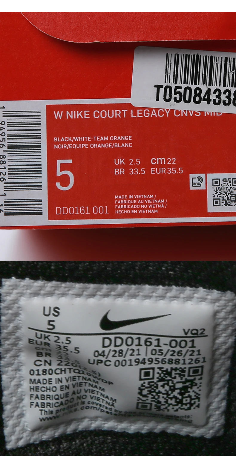 Nike Authentic COURT LEGACY CNVS Womens Casual Canvas Casual Shoes DD0161-001