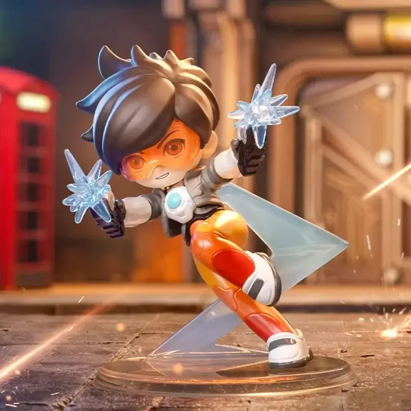 POP MART Overwatch Play of the Game Series Original-Blind-Box Überraschungs-Mystery-Box Niedliche Anime-Actionfiguren Ornamente Figuren