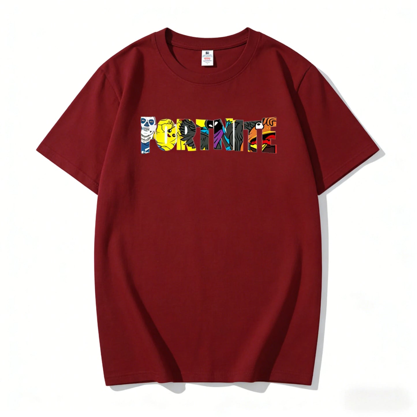 Neue Sommerkollektion: Fortnite T-Shirt aus reiner Baumwolle mit Rundhalsausschnitt — Unisex-Style, perfekt für Freizeit und Urlaub