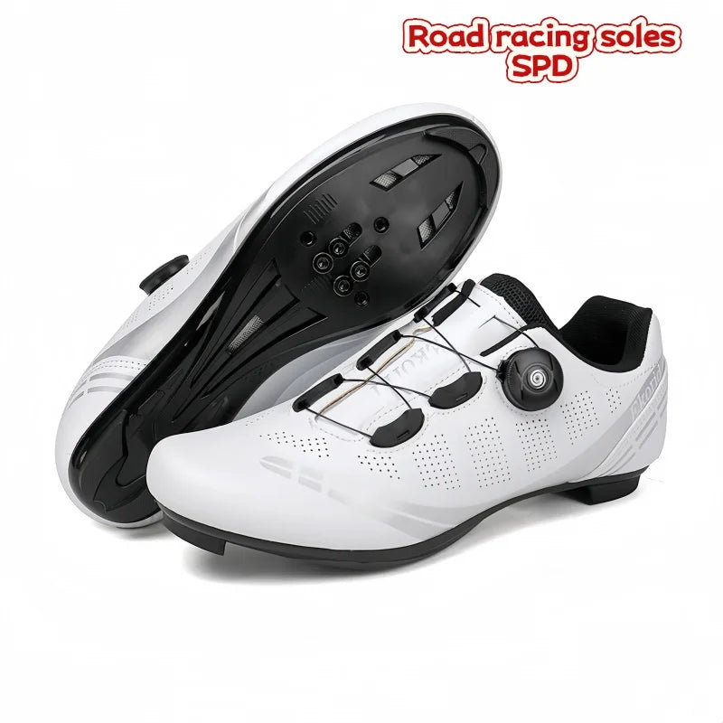 Zapatillas de ciclismo de montaña para hombre MTB, transpirables, antideslizantes, de alta dureza, aptas para carreras en carretera al aire libre y rutas de montaña off-road 37-46