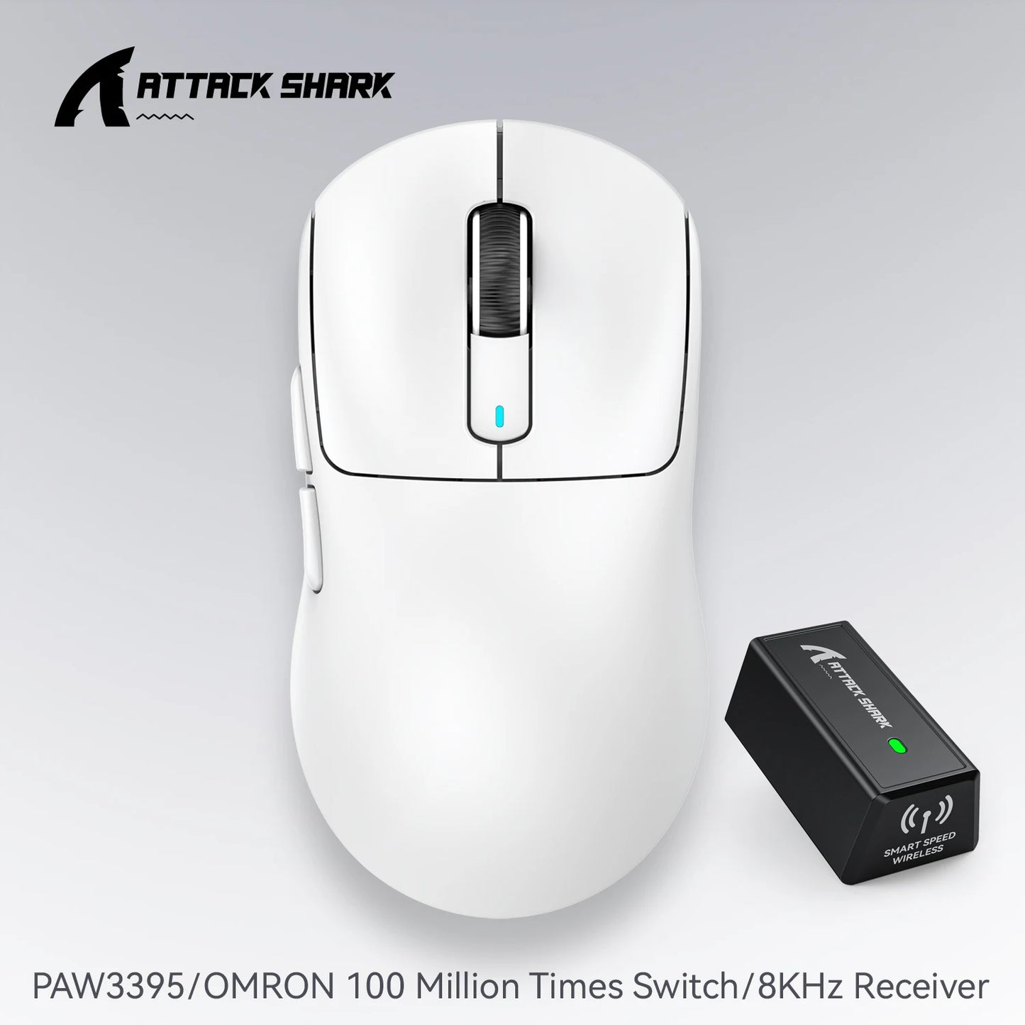 Atack Shark X3 PAW3395 Mouse Lightweight Wireless Gaming Mouse,Tri-Mode Mouse,26K DPI PAW3395,PC/Laptop/Win/Mac