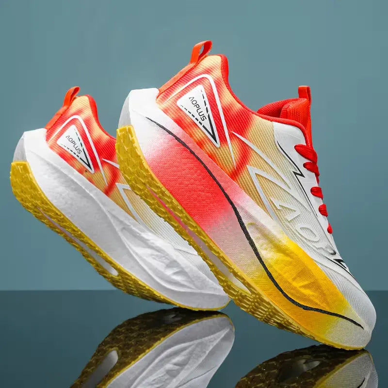 Zapatillas de running con cámara de aire 2026, placa de carbono para maratón, deportivas para hombre, transpirables y ligeras, zapatillas antideslizantes para mujer