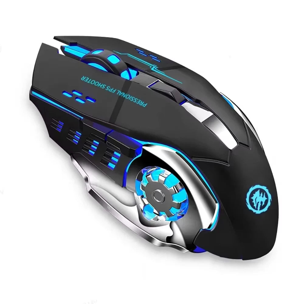 Wireless Bluetooth Mouse 2.4G USB Mecha Gaming Mouse Rechargeable Silent Backlight Mice Ergonomic Office Mice Game Accessories