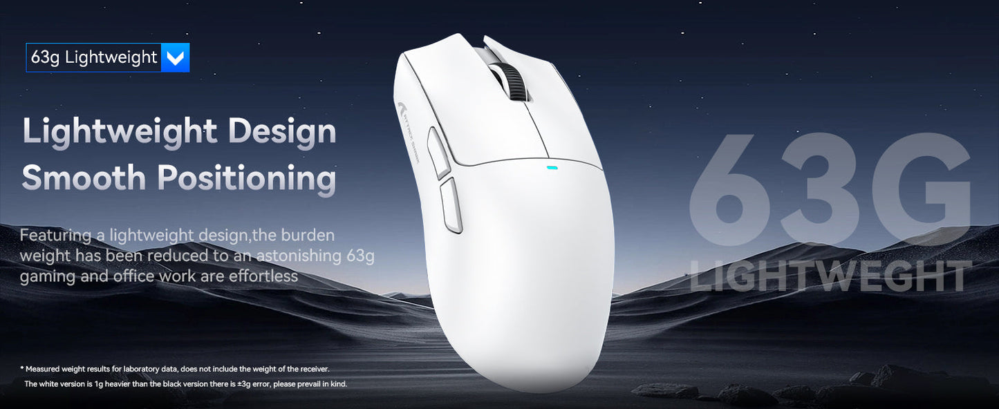 ATTACK SHARK X11 Wireless Gaming Mouse with Charging Dock PixArt PAW3311 Gaming Sensor, BT/2.4G Wireless/Wired