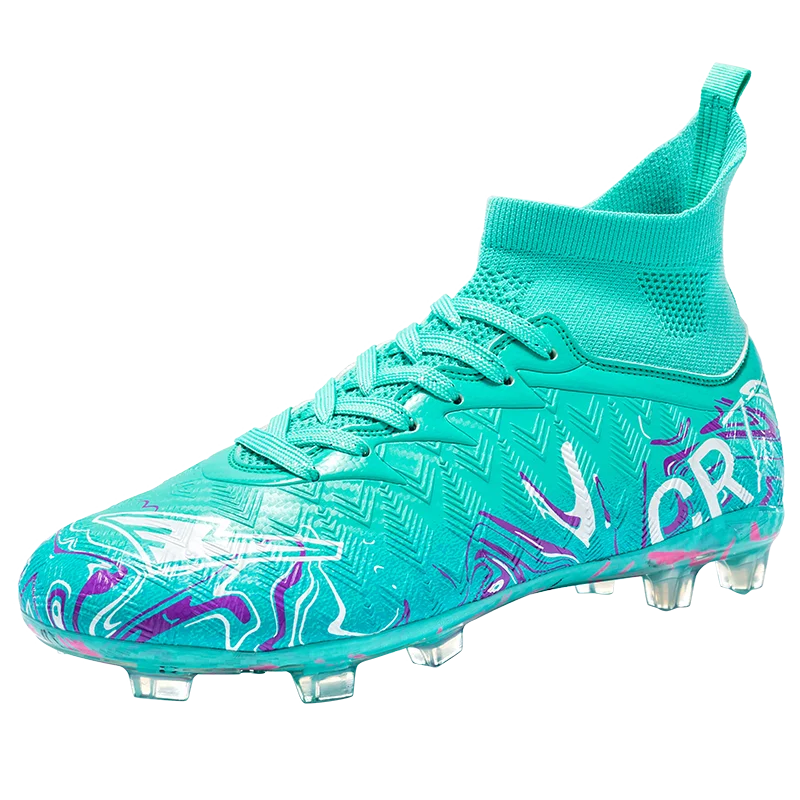 Professional Adult Men's Breathable Football Shoes With Long Studs Wear-Resistant Anti Slip