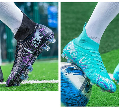 Professional Adult Men's Breathable Football Shoes With Long Studs Wear-Resistant Anti Slip
