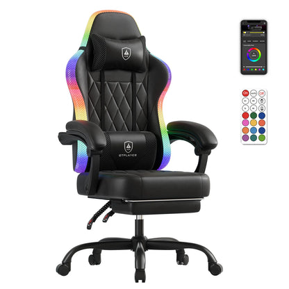 GTPLAYER Gaming chair Office Chair Gaming Chair with LED Light Bar Gamer chair Backrest with storage s bag Ergonomic