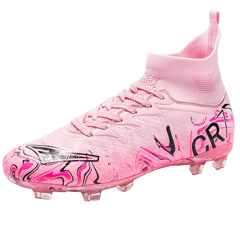 Professional Adult Men's Breathable Football Shoes With Long Studs Wear-Resistant Anti Slip