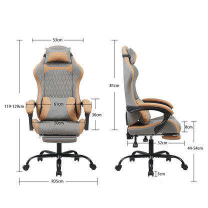 Elegant Ergonomic Gaming Chair, Comfortable Computer Seat for Game Room and Home Desk, Reinforced Frame for Daily Use