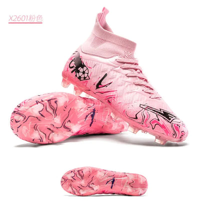 Professional Adult Men's Breathable Football Shoes With Long Studs Wear-Resistant Anti Slip