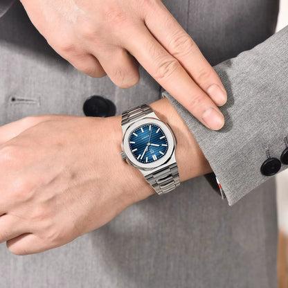 PAGANI DESIGN 2026 New Luxury Automatic Watch  Men Mechanical Wristwatch Stainless Steel Sapphire glass 40MM Barrel dial Watch