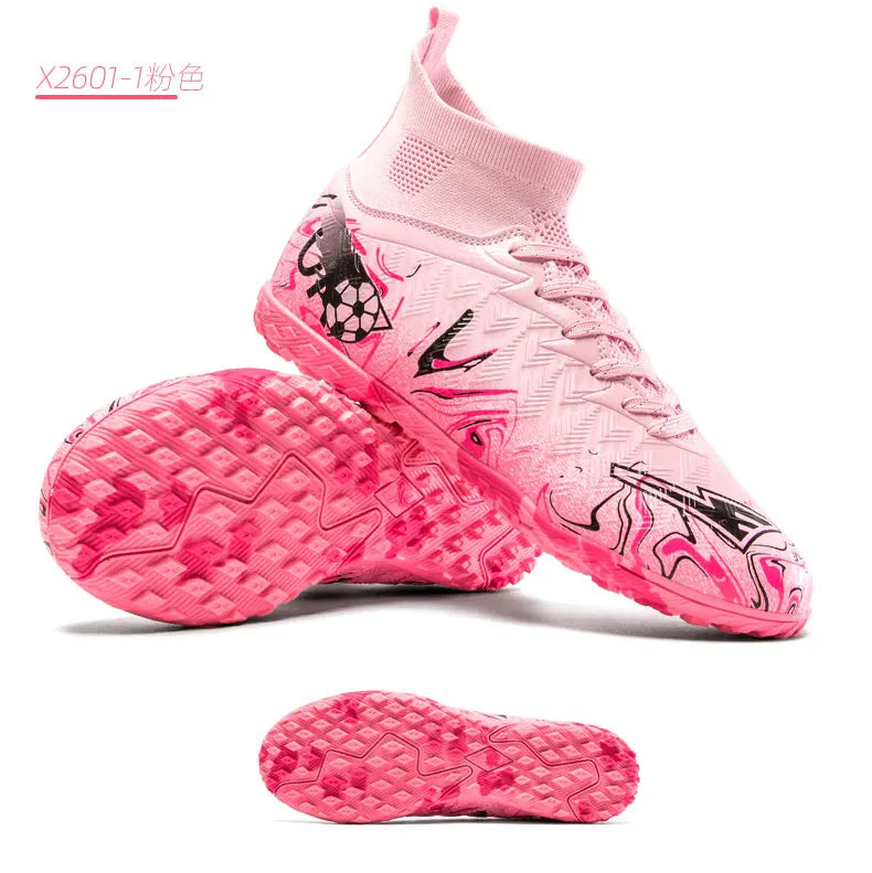Professional Adult Men's Breathable Football Shoes With Long Studs Wear-Resistant Anti Slip