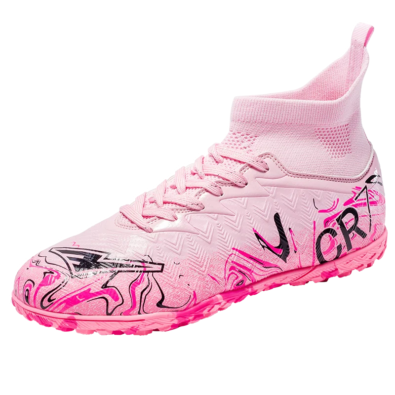 Professional Adult Men's Breathable Football Shoes With Long Studs Wear-Resistant Anti Slip