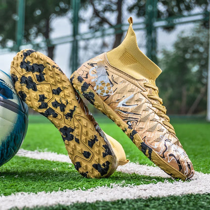 Professional Adult Men's Breathable Football Shoes With Long Studs Wear-Resistant Anti Slip
