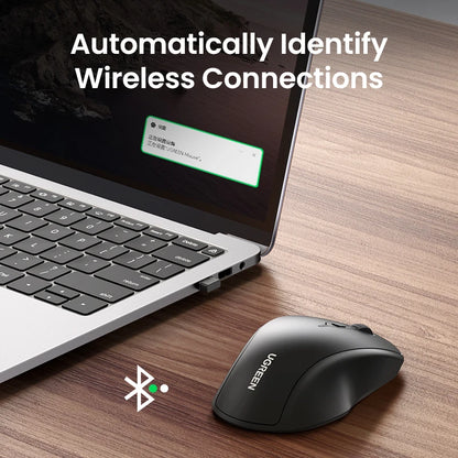 UGREEN Wireless Mouse Bluetooth 5.0 Ergonomic 4000 DPI 6 Mute Buttons For MacBook Computer Tablet Laptop PC 2.4G Mice Mouse