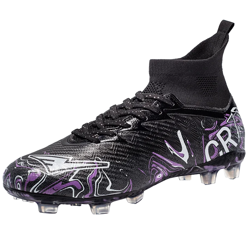 Professional Adult Men's Breathable Football Shoes With Long Studs Wear-Resistant Anti Slip