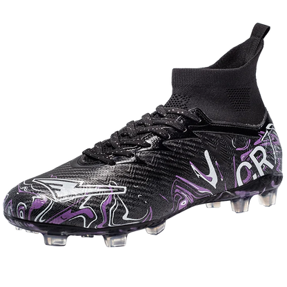 Professional Adult Men's Breathable Football Shoes With Long Studs Wear-Resistant Anti Slip