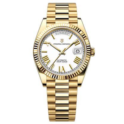 New Watch man PAGANI DESIGN D36 gold Rose Luxury automatic mechanical waterproof glass Sapphire AR stainless steel Date gift Man