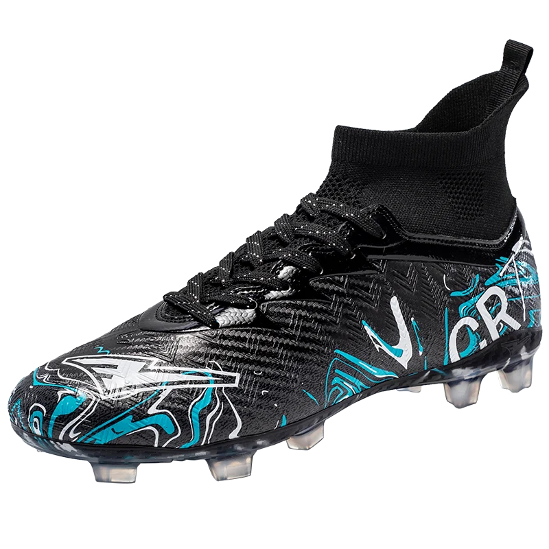 Professional Adult Men's Breathable Football Shoes With Long Studs Wear-Resistant Anti Slip