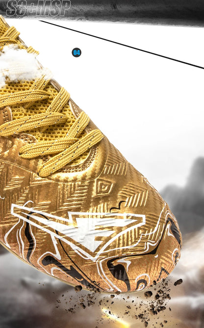 Professional Adult Men's Breathable Football Shoes With Long Studs Wear-Resistant Anti Slip