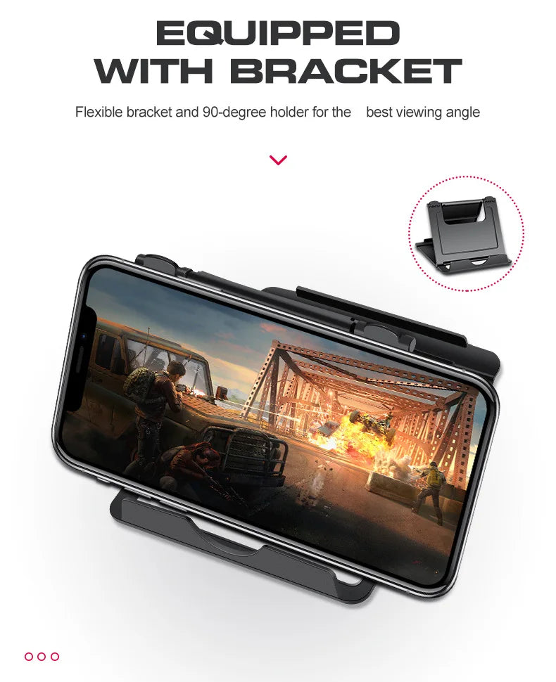 Kit Mobilador Gamer Kit Gaming Keyboard Mouse Mobile Games Converter 3 In 1 Combo One Hand Keyboard for PUBG Mobile Games TF900