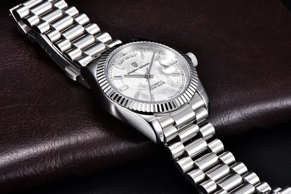 New Watch man PAGANI DESIGN D36 gold Rose Luxury automatic mechanical waterproof glass Sapphire AR stainless steel Date gift Man