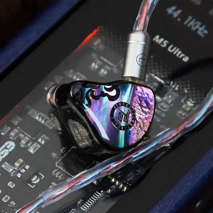 JUZEAR x Z Reviews Defiant 1DD+3BA Hybrid In-ear Earphones 3-Way Crossover HiFi Headset with 3.5+4.4mm Replaceable Plugs Cable