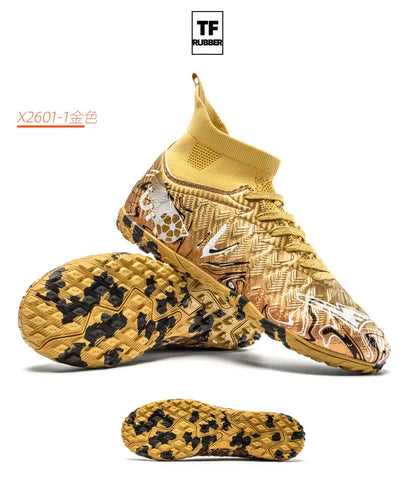 Professional Adult Men's Breathable Football Shoes With Long Studs Wear-Resistant Anti Slip
