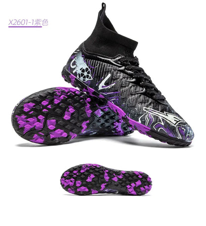 Professional Adult Men's Breathable Football Shoes With Long Studs Wear-Resistant Anti Slip