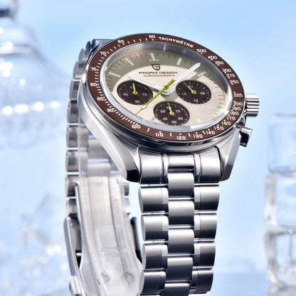 PAGANI DESIGN Planetary Series Saturn Light Tan  Quartz Watch Men Speed Chronograph AR Sapphire crystal Wristwatch Men 2026 New