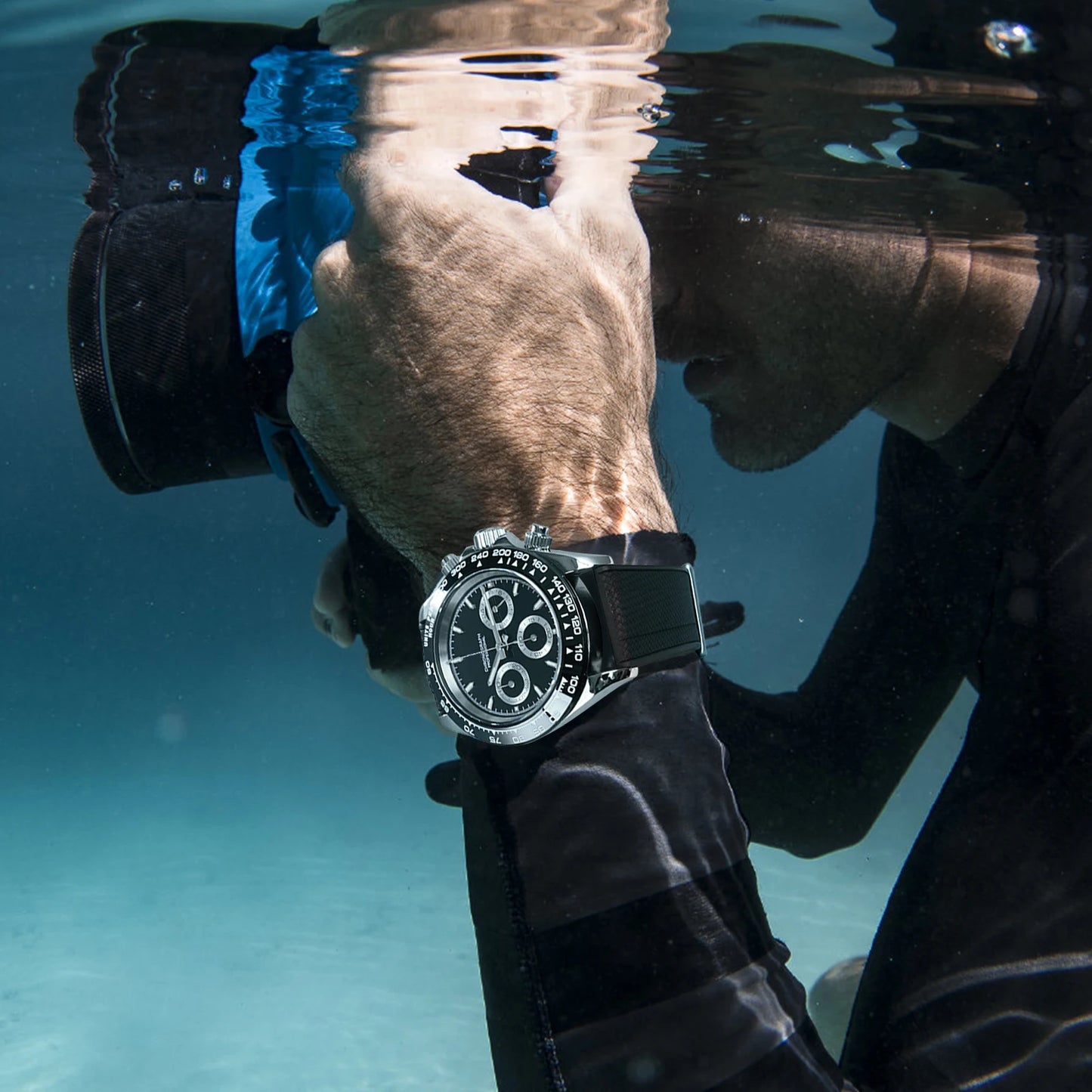  San Martin Grade5 Titanium Watch SN0121TD PT5000/ST2130 Automatic Movement Watch 300M Waterproof Adjustable Clasp Wristwatch