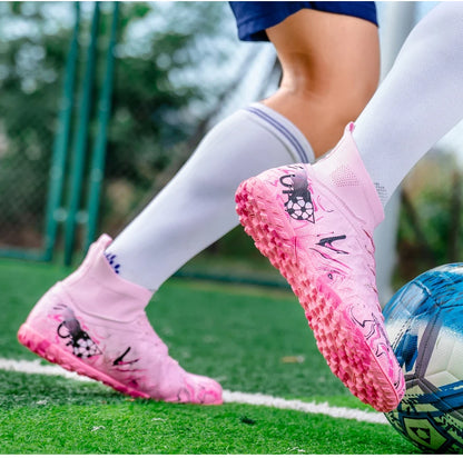 Professional Adult Men's Breathable Football Shoes With Long Studs Wear-Resistant Anti Slip