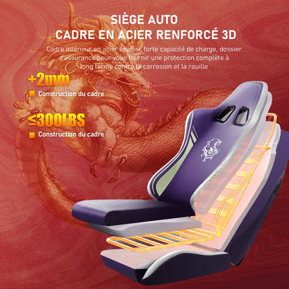 GTPLAYER Gaming chair Gamer chair with Bluetooth Speakers and Footrest Dragon Series Office Chair Ergonomic Gaming chair
