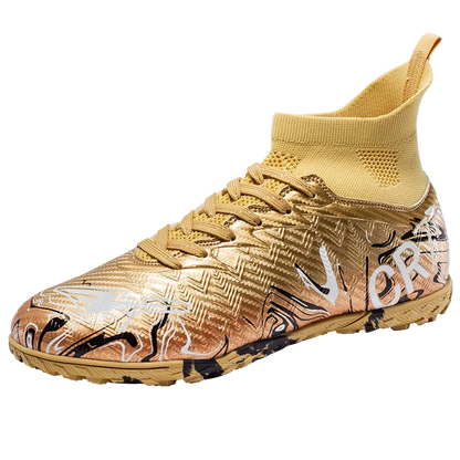 Professional Adult Men's Breathable Football Shoes With Long Studs Wear-Resistant Anti Slip
