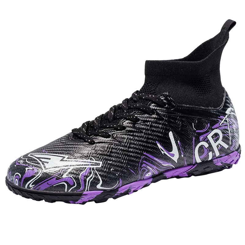 Professional Adult Men's Breathable Football Shoes With Long Studs Wear-Resistant Anti Slip