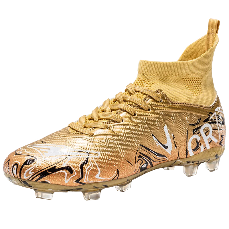 Professional Adult Men's Breathable Football Shoes With Long Studs Wear-Resistant Anti Slip