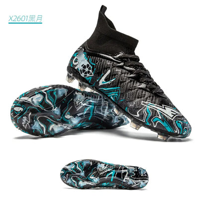 Professional Adult Men's Breathable Football Shoes With Long Studs Wear-Resistant Anti Slip