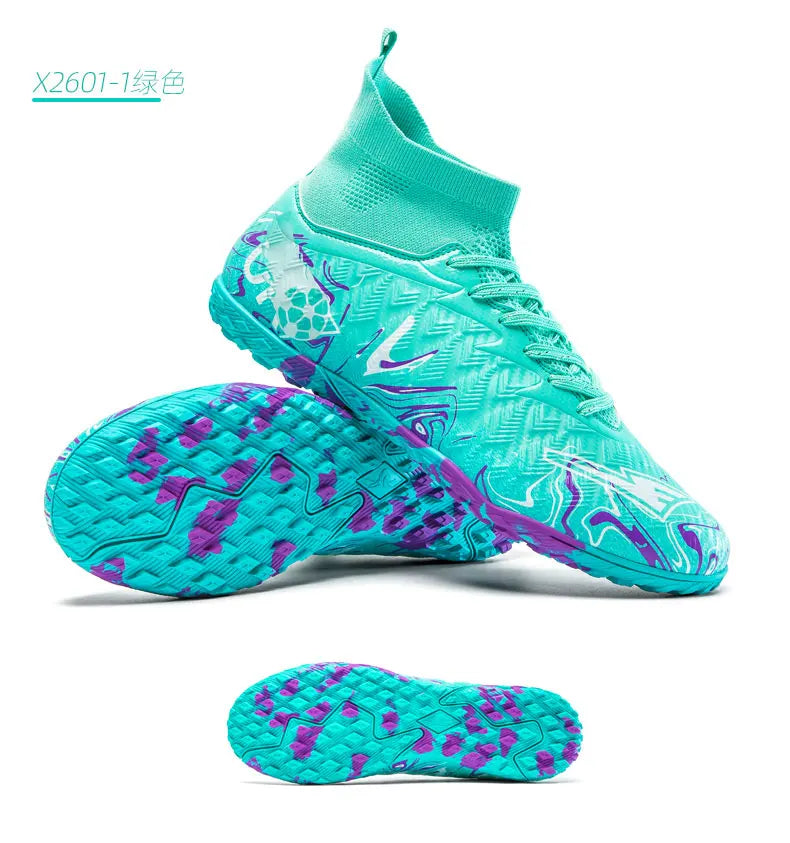 Professional Adult Men's Breathable Football Shoes With Long Studs Wear-Resistant Anti Slip