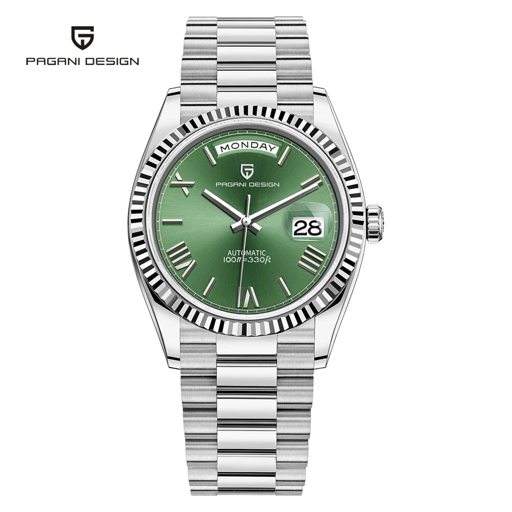 New Watch man PAGANI DESIGN D36 gold Rose Luxury automatic mechanical waterproof glass Sapphire AR stainless steel Date gift Man